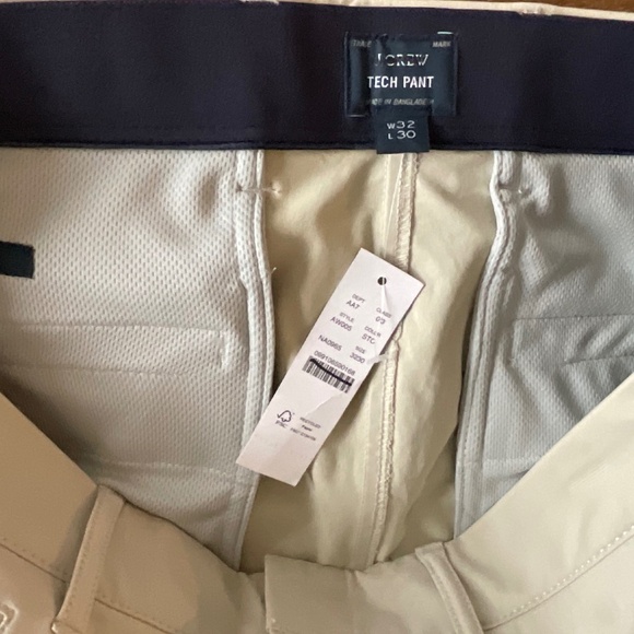 NWT **J.Crew Mens Stone 484 Slim-fit tech pant SZ W 32 X L 30 - Picture 6 of 7